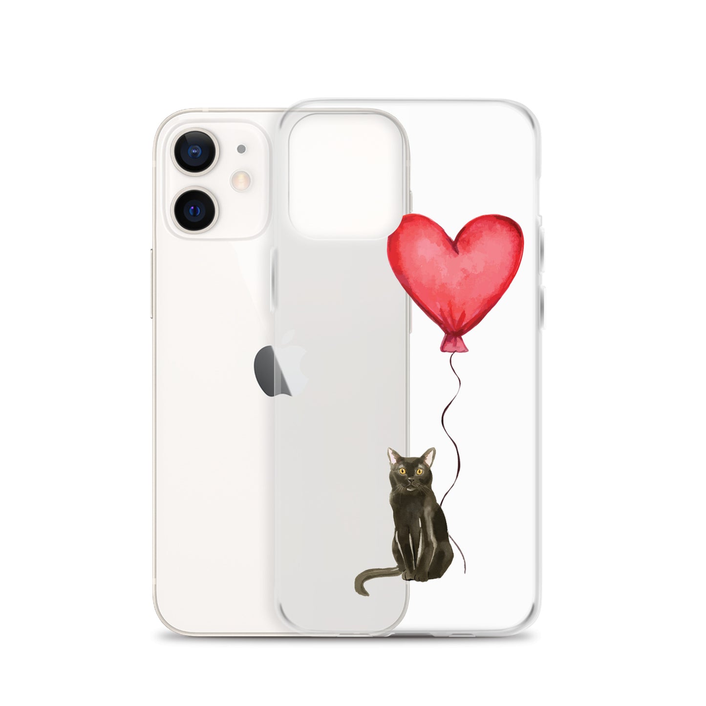 Cat with Balloon Bombay Clear Case for iPhone®