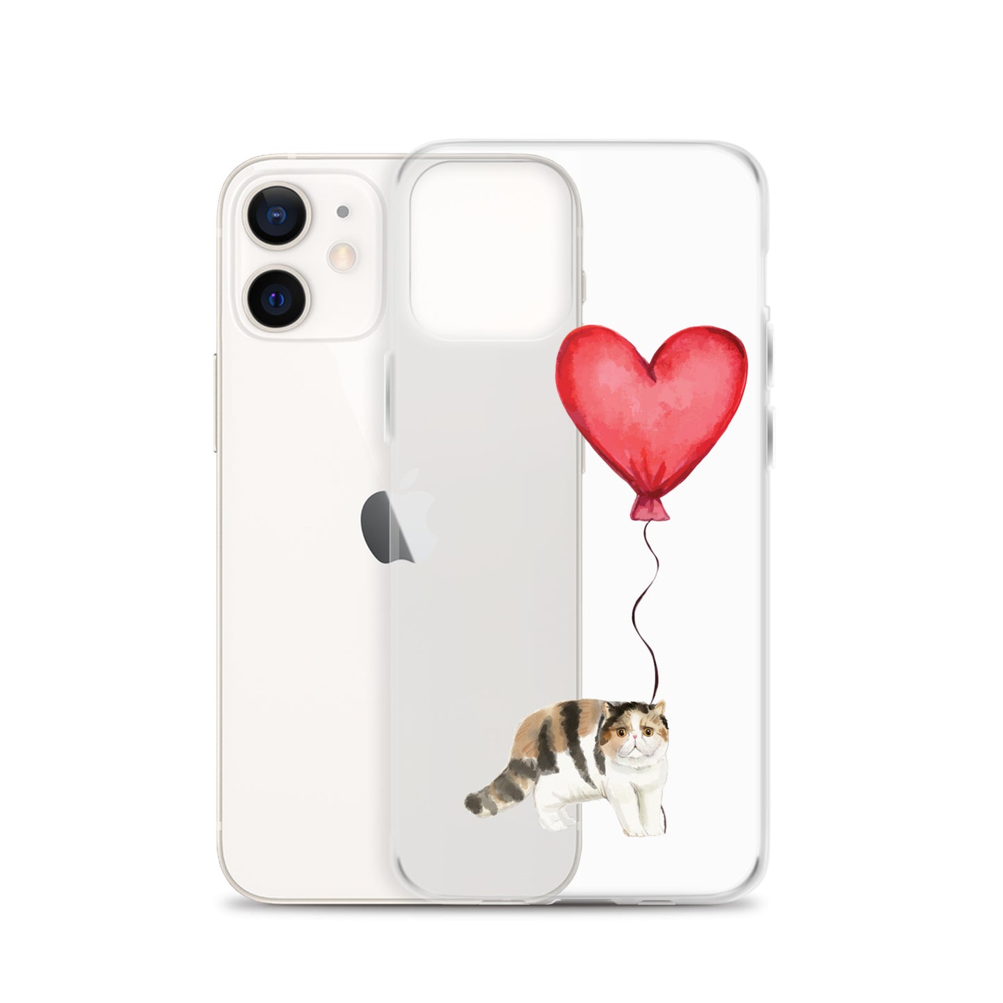 Cat with Balloon Exotic Shorthair Clear Case for iPhone®