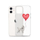 Dog with Balloon Grey Poodle Clear Case for iPhone®