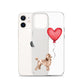 Dog with Balloon Brown Poodle Clear Case for iPhone®