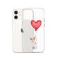 Dog with Balloon Wire Haired Jack Russell Clear Case for iPhone®