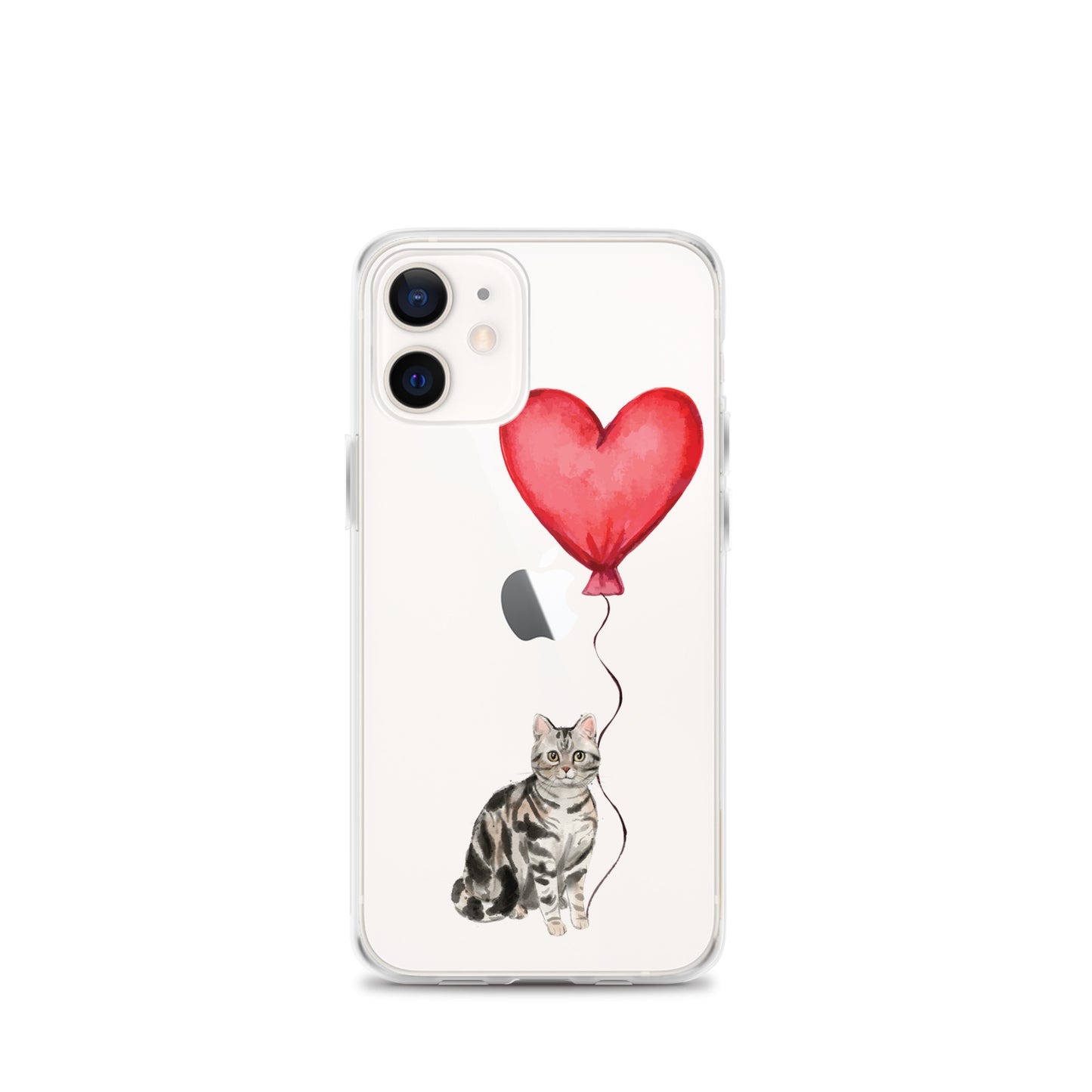 Cat with Balloon Silver Tabby Case for iPhone®