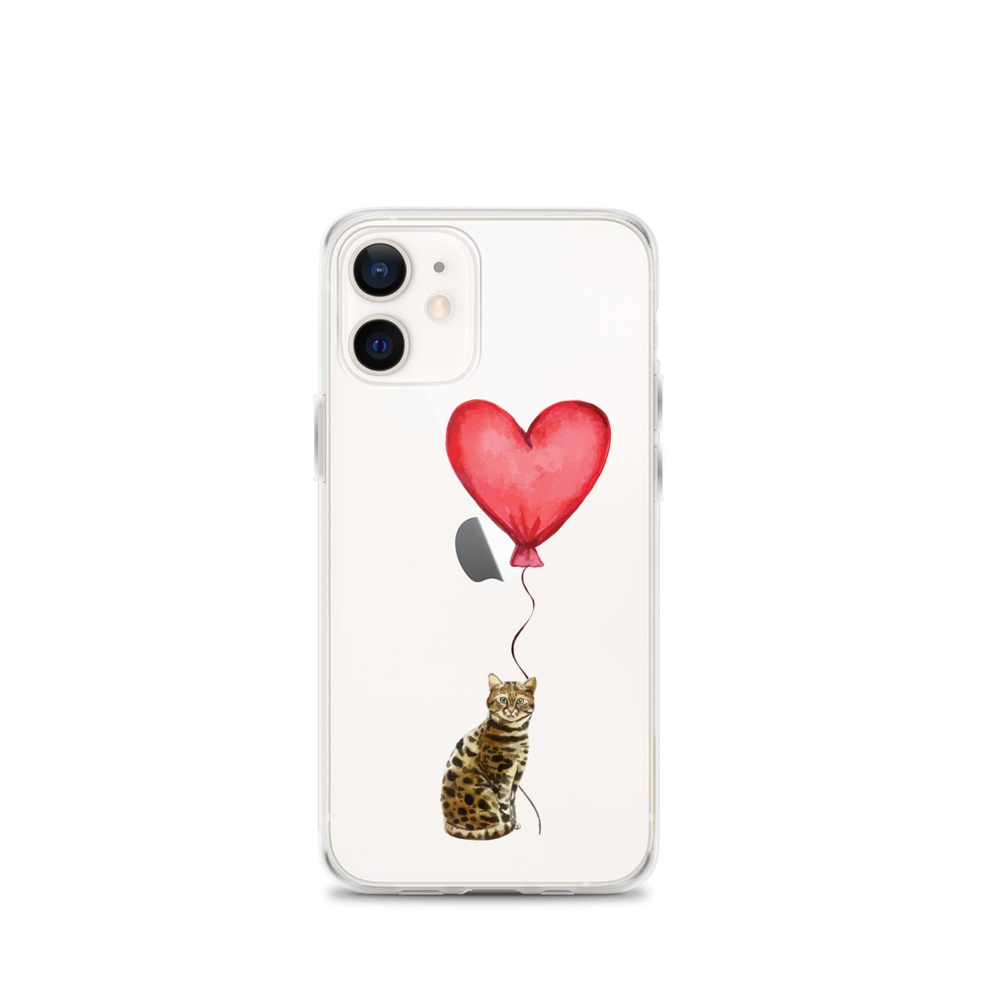 Cat with Balloon Bengal Clear Case for iPhone®