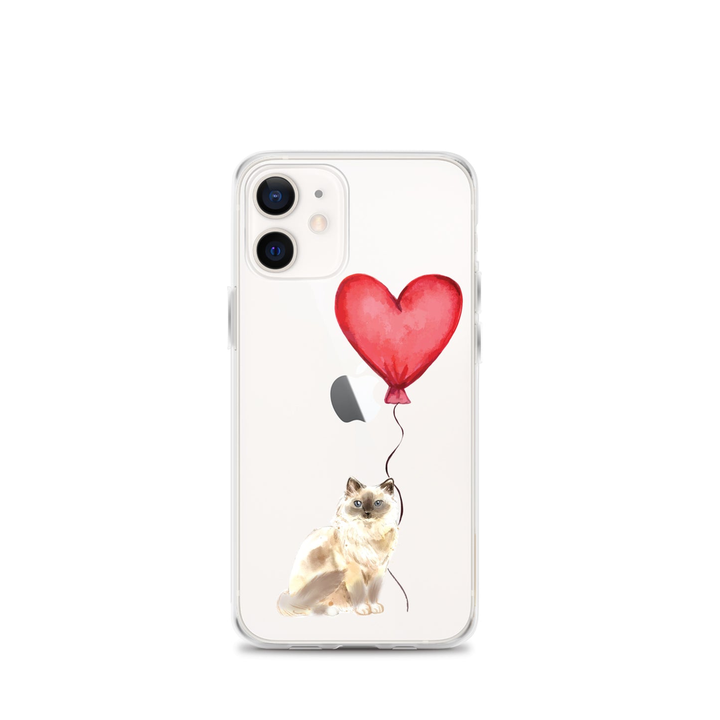 Cat with Balloon Blonde Birman Clear Case for iPhone®