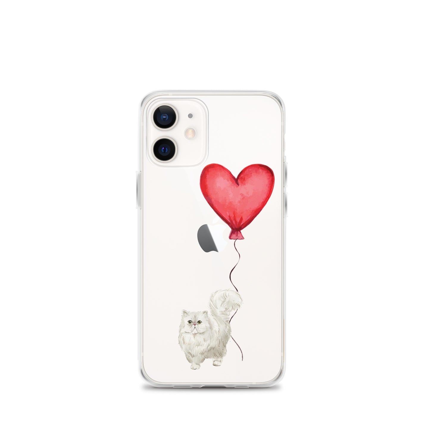 Cat with Balloon Persian Clear Case for iPhone®