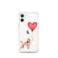 Dog with Balloon Brown Poodle Clear Case for iPhone®