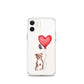 Dog with Balloon Staffie Bulldog Terrier Clear Case for iPhone®