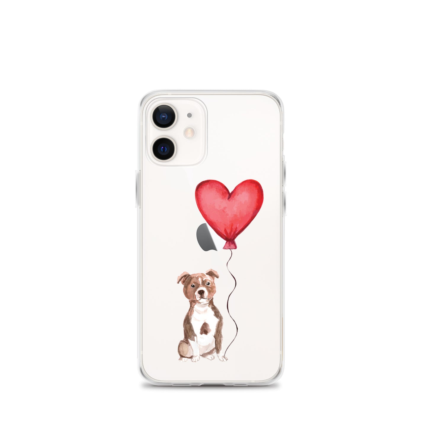 Dog with Balloon Staffie Bulldog Terrier Clear Case for iPhone®