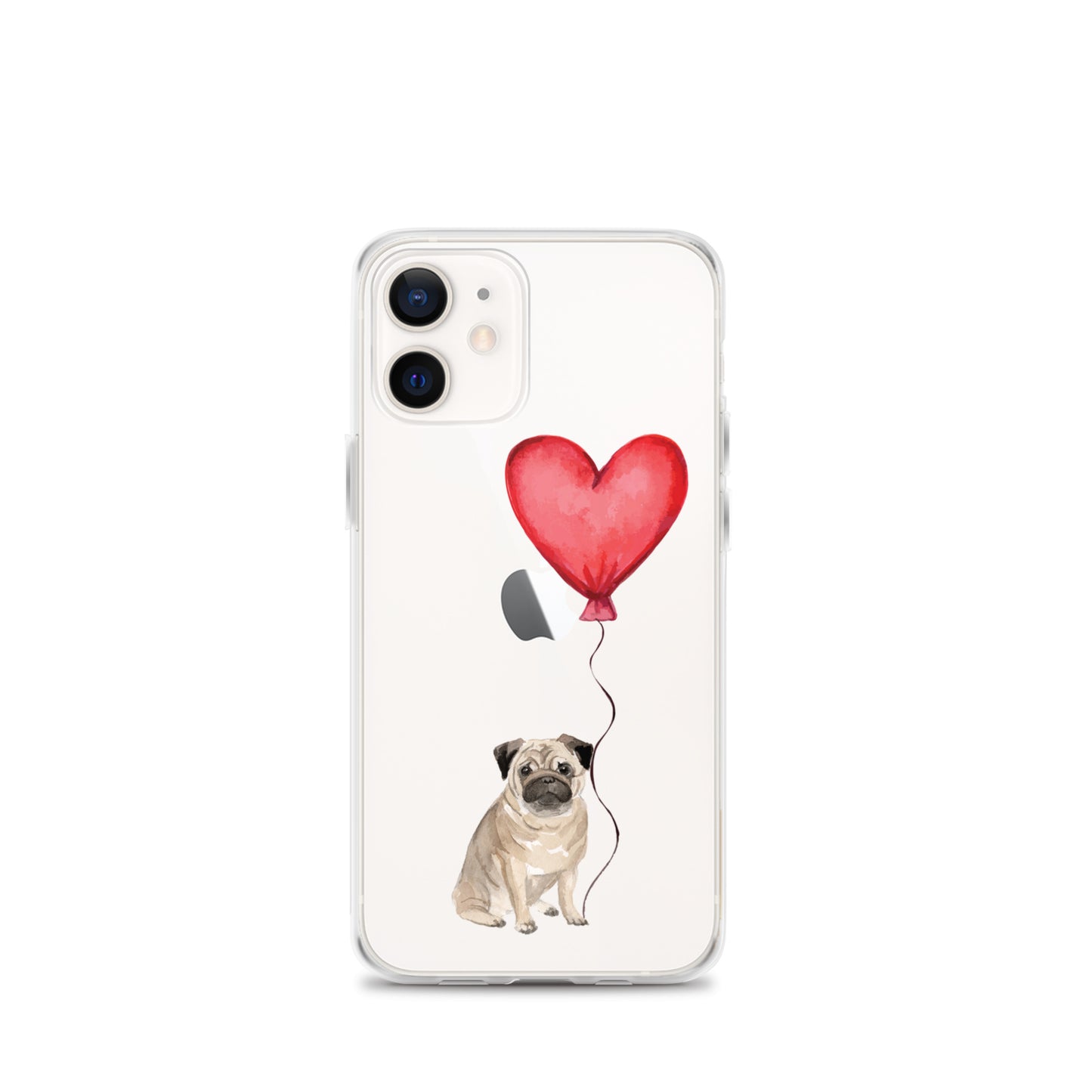 Dog with Balloon Pug Clear Case for iPhone®