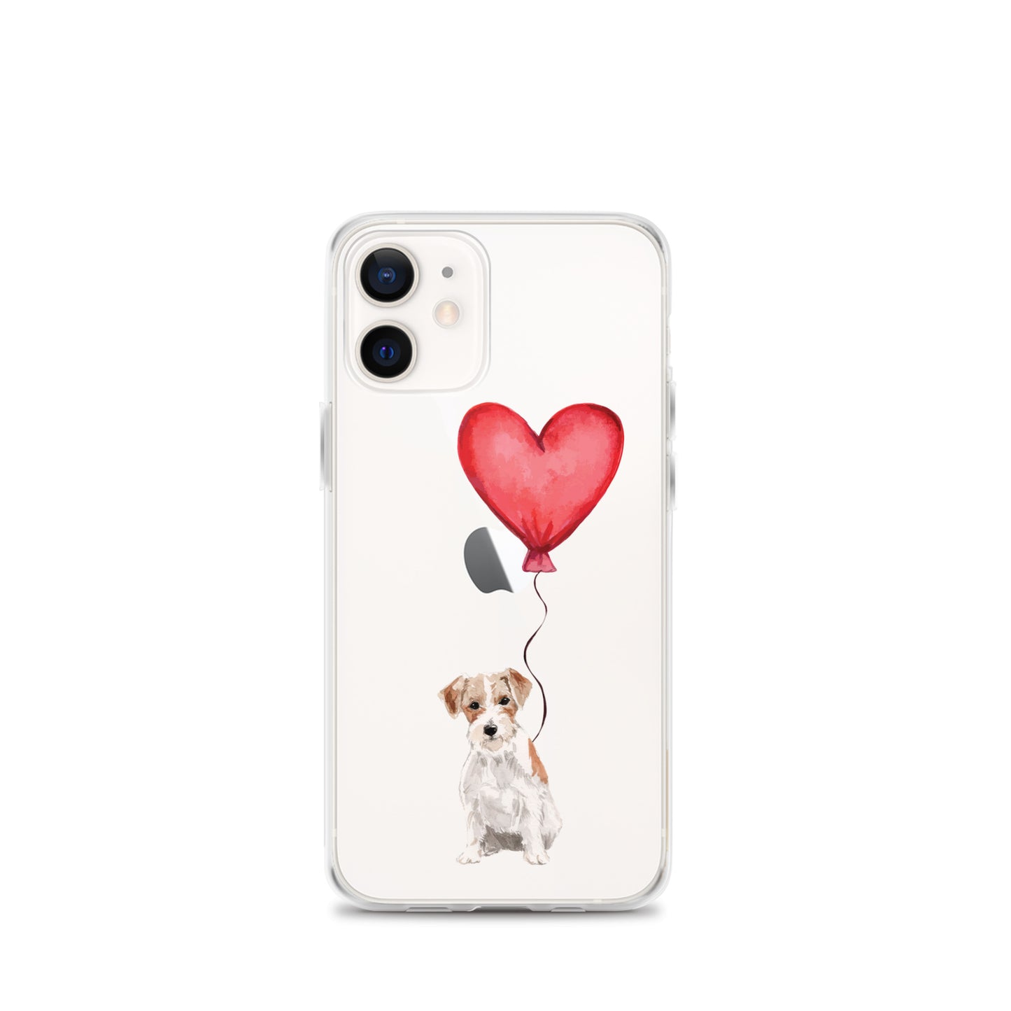 Dog with Balloon Wire Haired Jack Russell Clear Case for iPhone®