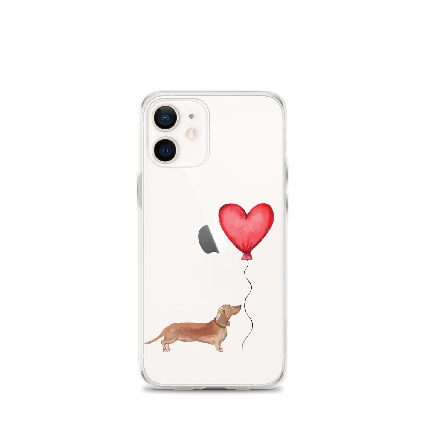 Dog with Balloon Tan Dachshund Clear Case for iPhone®