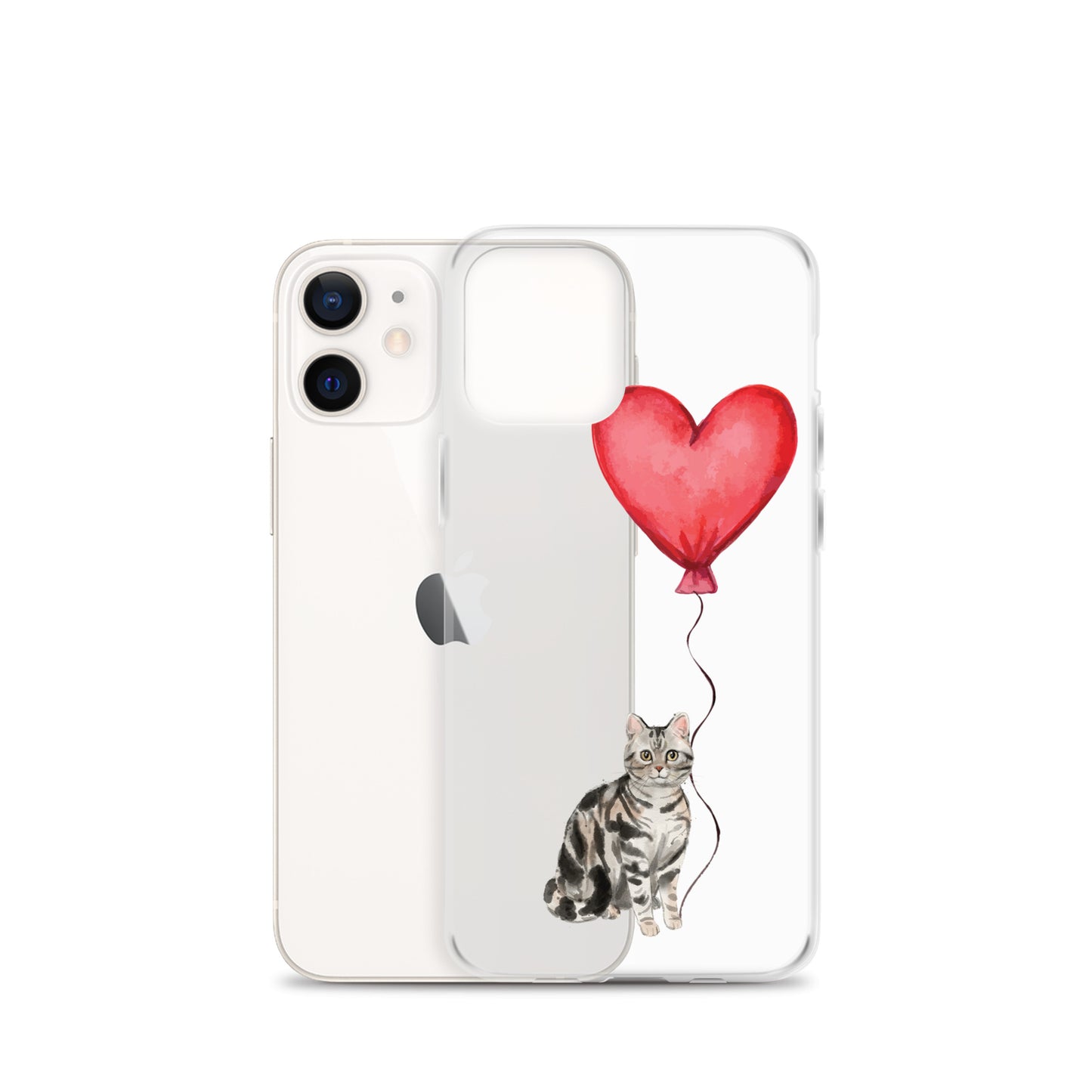 Cat with Balloon Silver Tabby Case for iPhone®