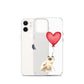 Cat with Balloon Blonde Birman Clear Case for iPhone®