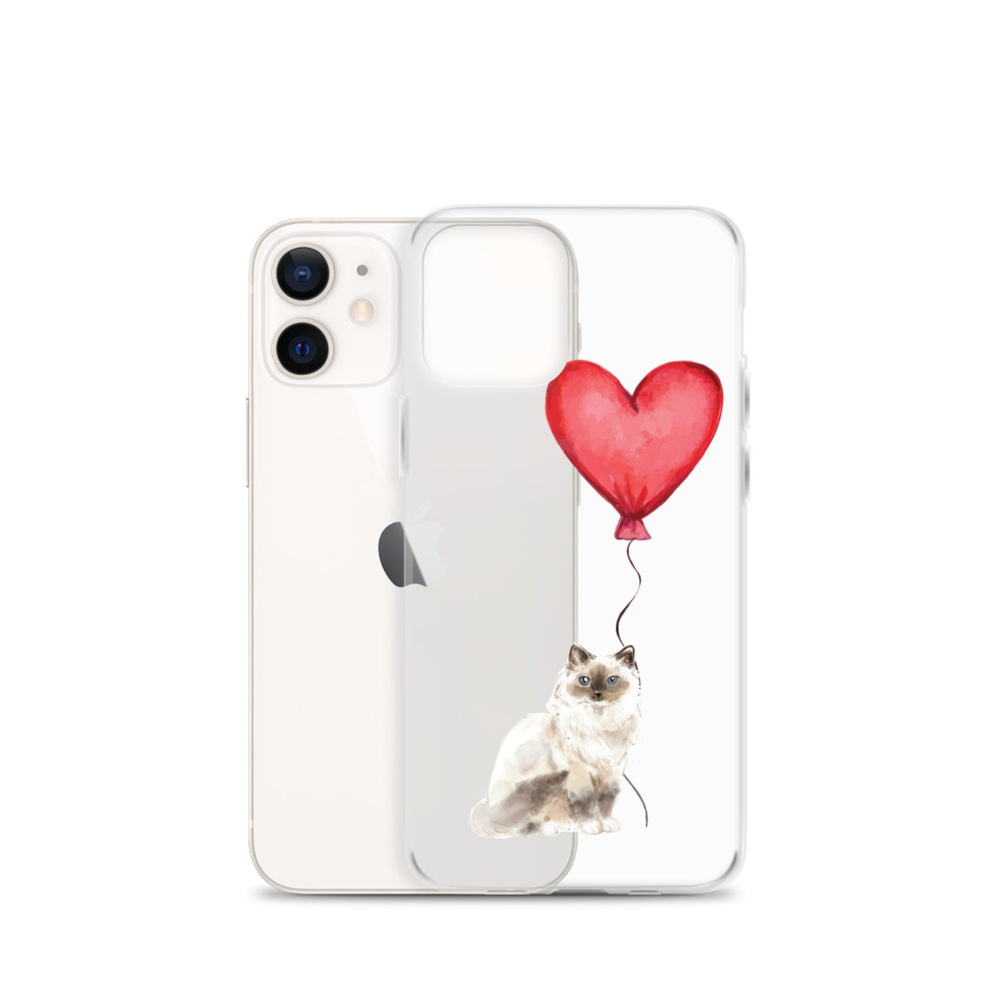 Cat with Balloon Birman Clear Case for iPhone®