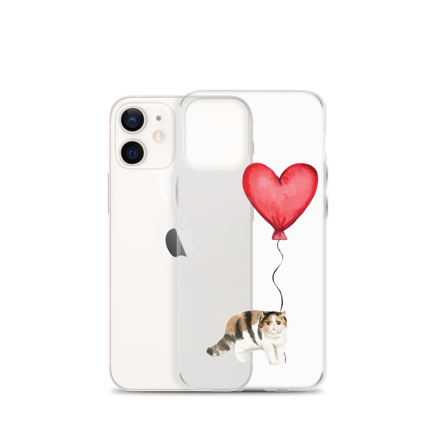 Cat with Balloon Exotic Shorthair Clear Case for iPhone®