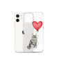 Cat with Balloon Maine Coon Clear Case for iPhone®