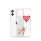 Dog with Balloon Brown Poodle Clear Case for iPhone®