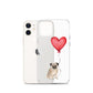 Dog with Balloon Pug Clear Case for iPhone®