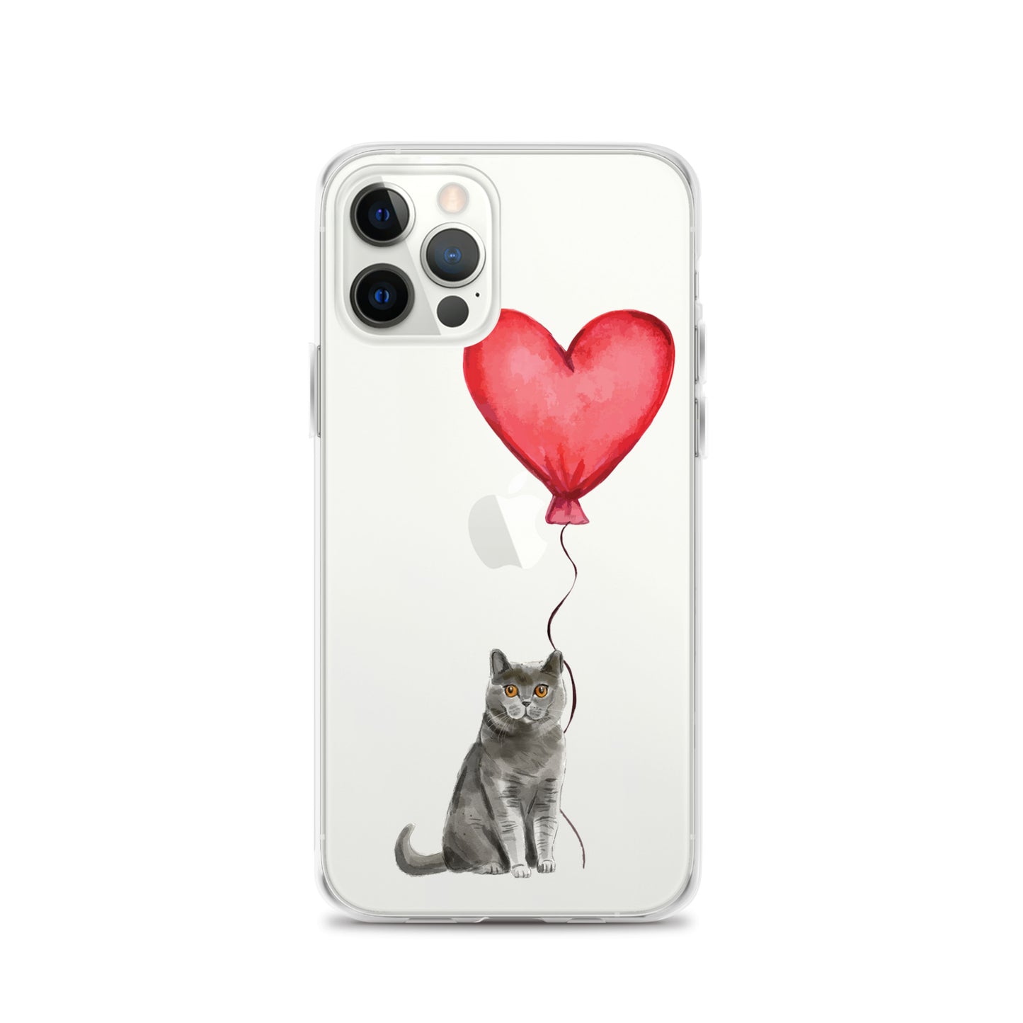 Cat with Balloon British Shorthair Clear Case for iPhone®