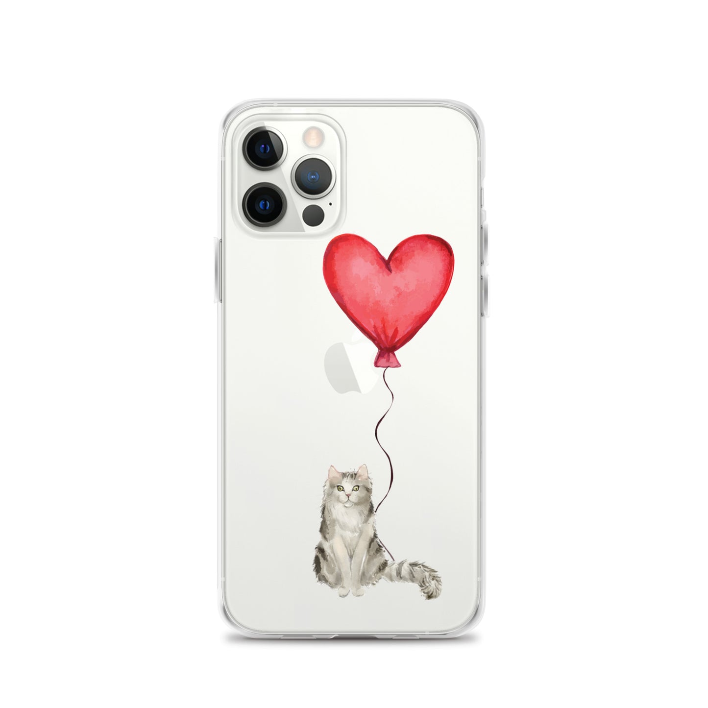 Cat with Balloon Ragamuffin Clear Case for iPhone®