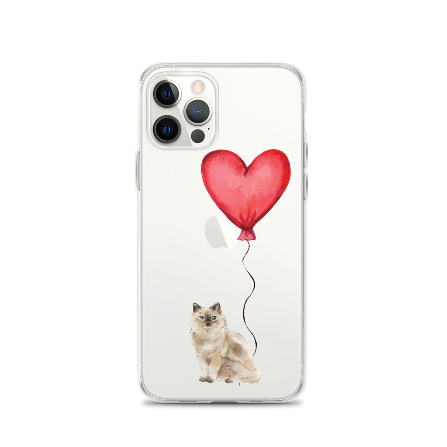 Cat with Balloons Ragdoll Clear Case for iPhone®