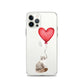 Cat with Balloon Siberian Clear Case for iPhone®