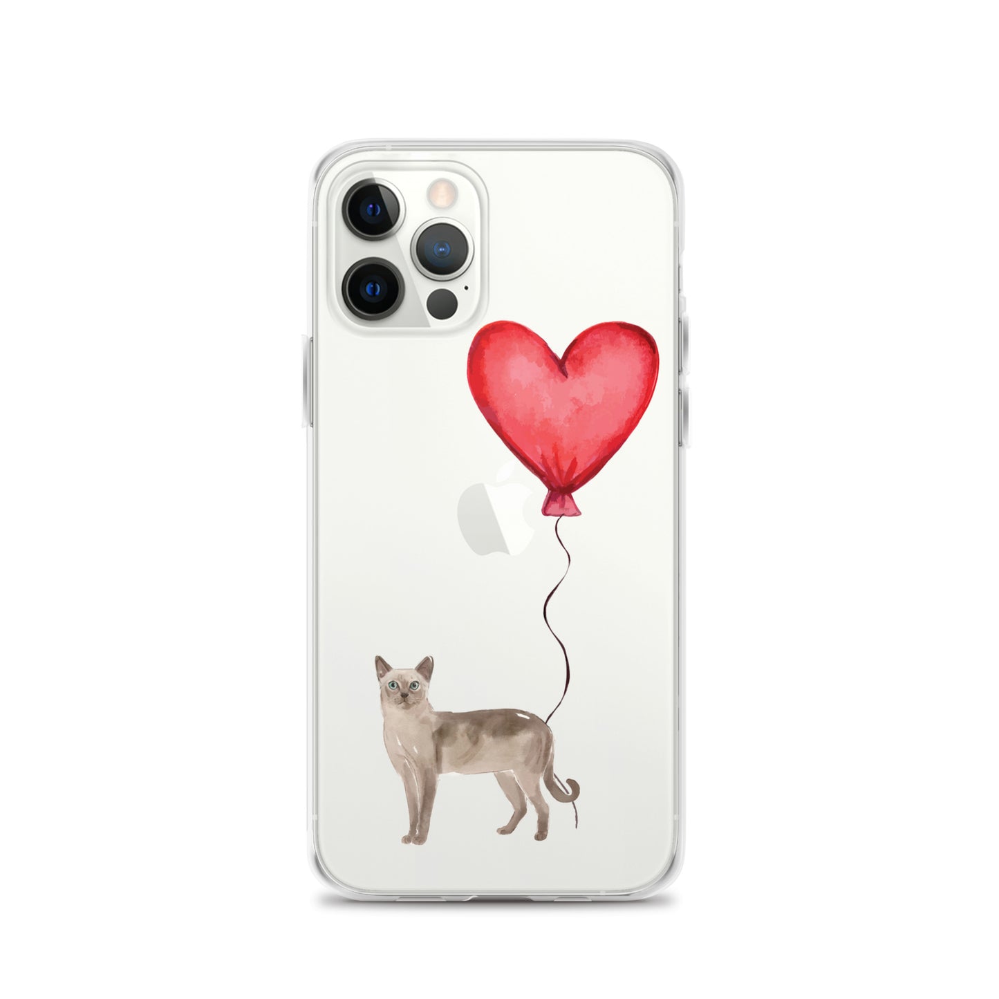 Cat with Balloon Tonkinese Clear Case for iPhone®