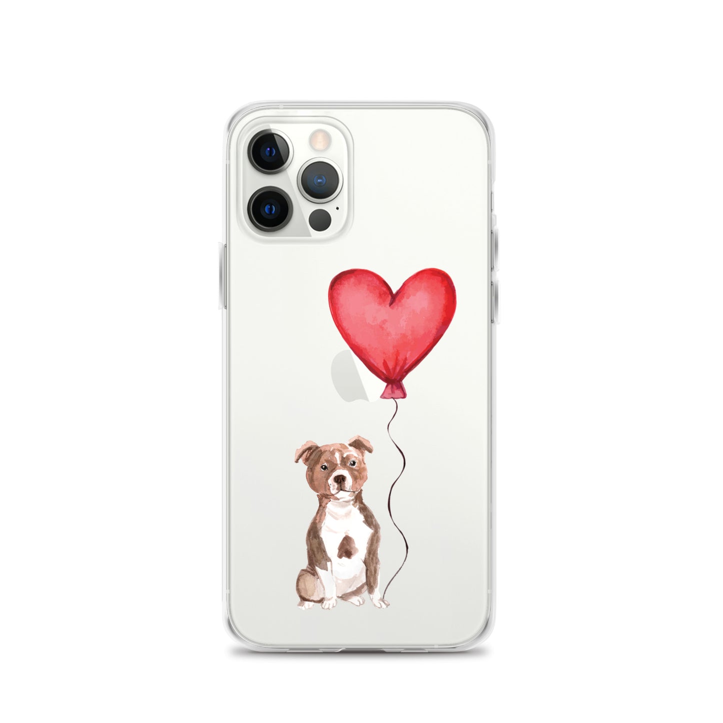 Dog with Balloon Staffie Bulldog Terrier Clear Case for iPhone®