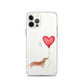 Dog with Balloon Tan Dachshund Clear Case for iPhone®