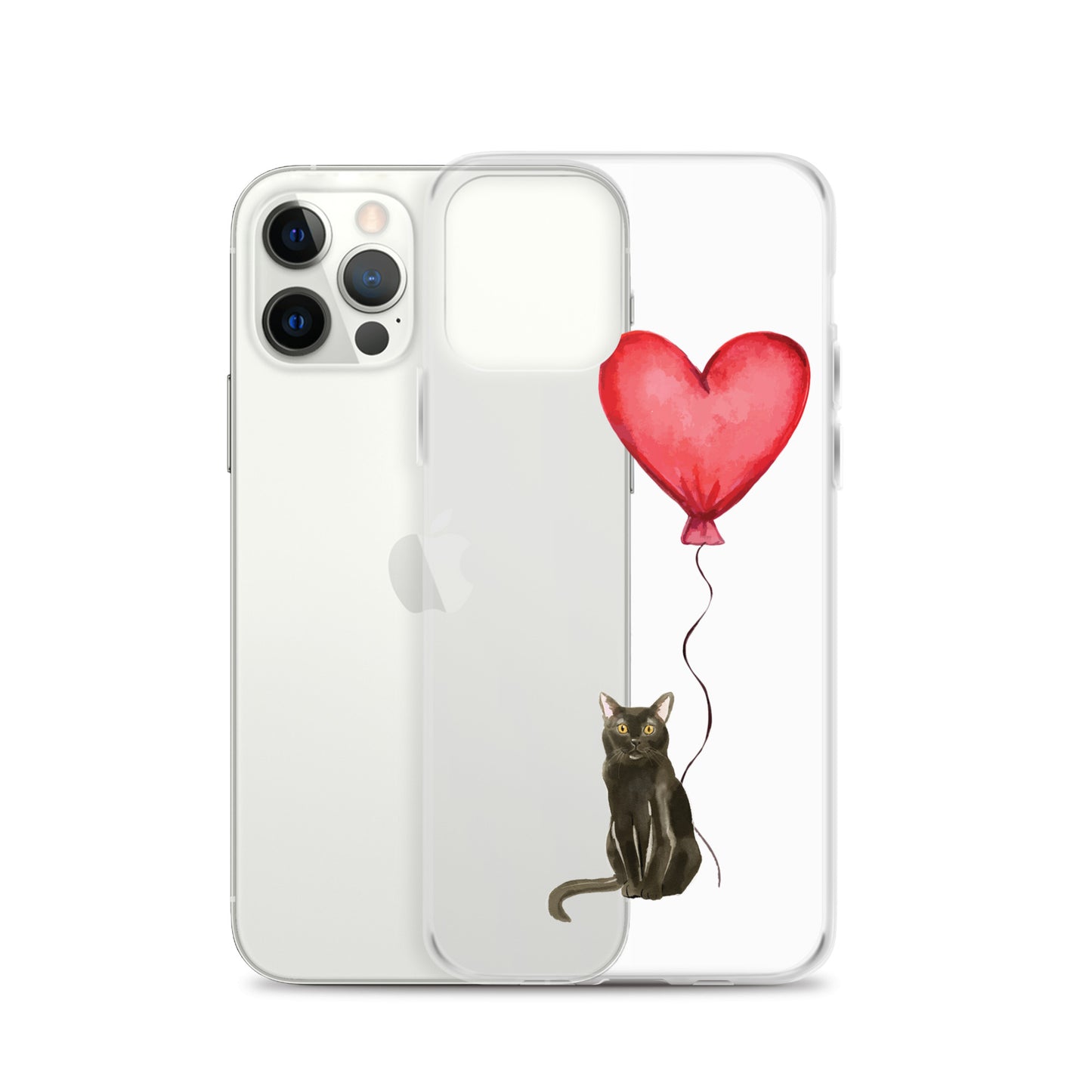 Cat with Balloon Bombay Clear Case for iPhone®