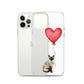 Cat with Balloon Siamese Clear Case for iPhone®