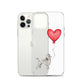 Dog with Balloon Grey Poodle Clear Case for iPhone®