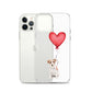 Dog with Balloon Wire Haired Jack Russell Clear Case for iPhone®