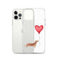 Dog with Balloon Tan Dachshund Clear Case for iPhone®