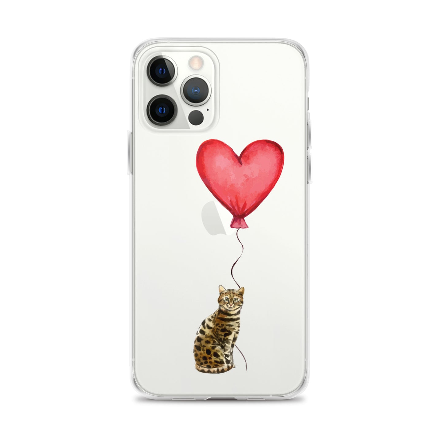 Cat with Balloon Bengal Clear Case for iPhone®