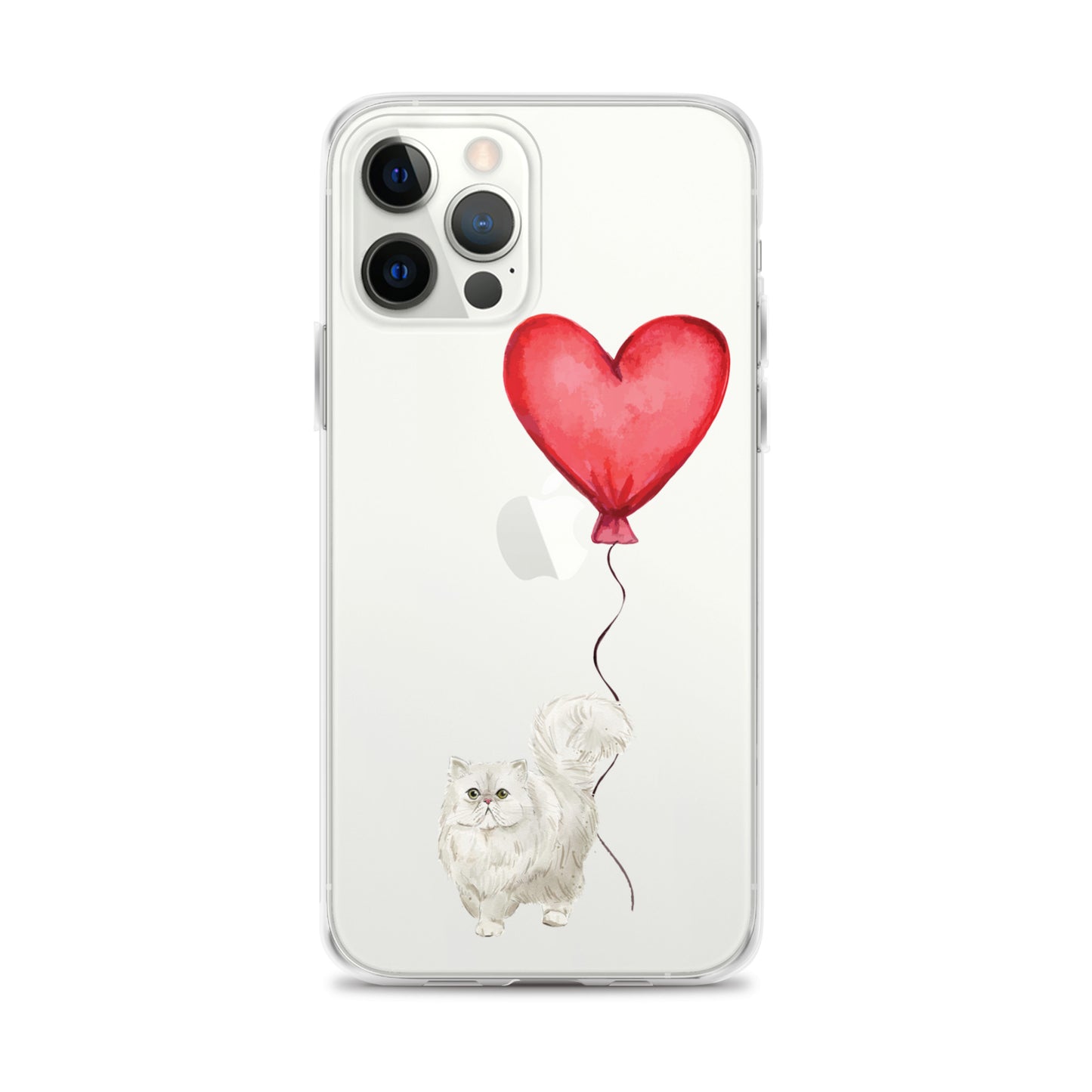 Cat with Balloon Persian Clear Case for iPhone®