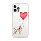 Dog with Balloon Brown Poodle Clear Case for iPhone®