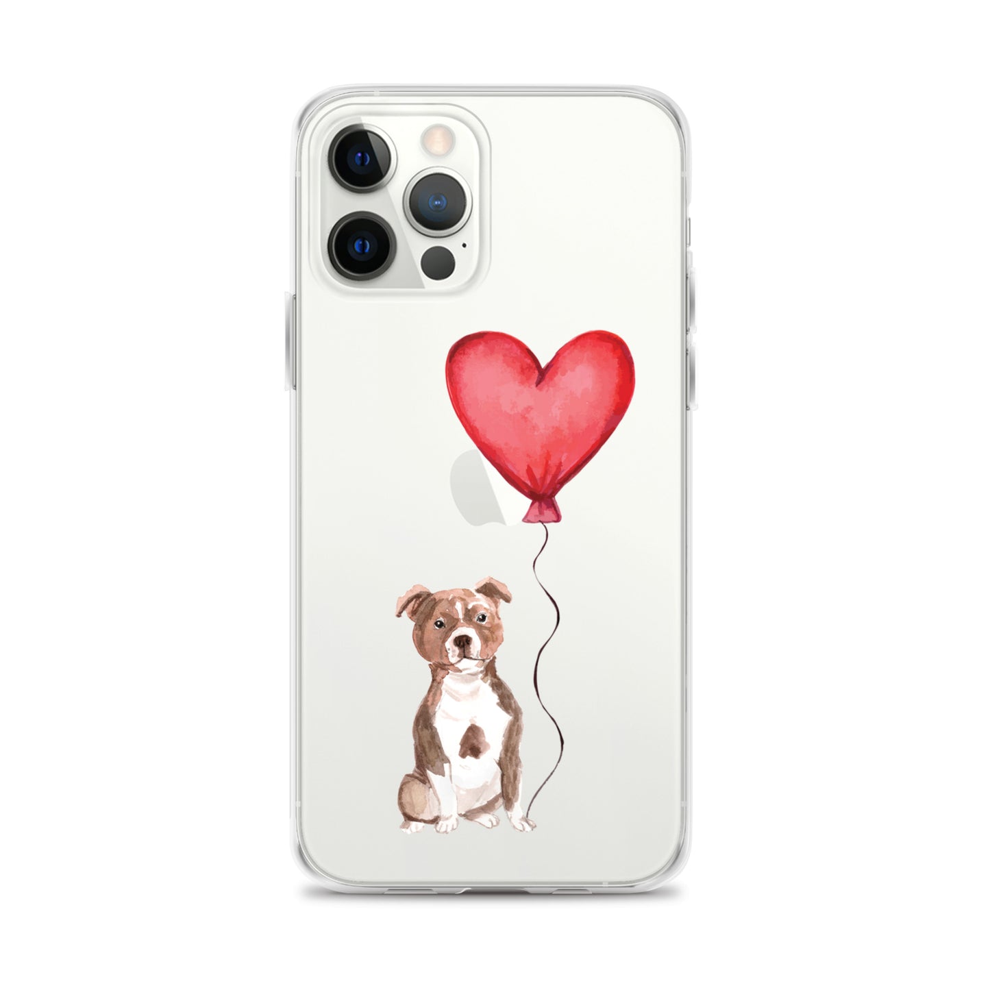 Dog with Balloon Staffie Bulldog Terrier Clear Case for iPhone®