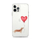 Dog with Balloon Tan Dachshund Clear Case for iPhone®