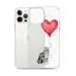 Cat with Balloon Silver Tabby Case for iPhone®