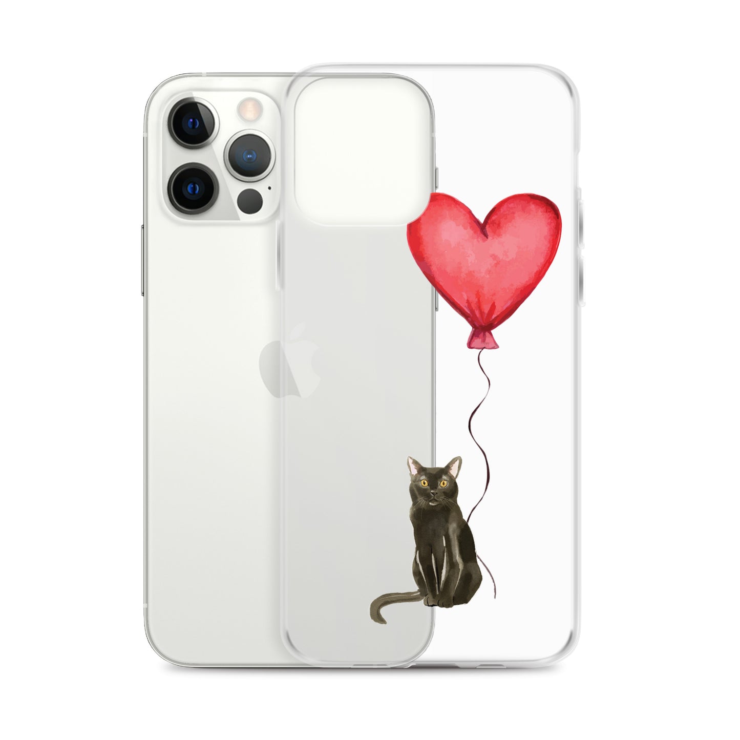 Cat with Balloon Bombay Clear Case for iPhone®