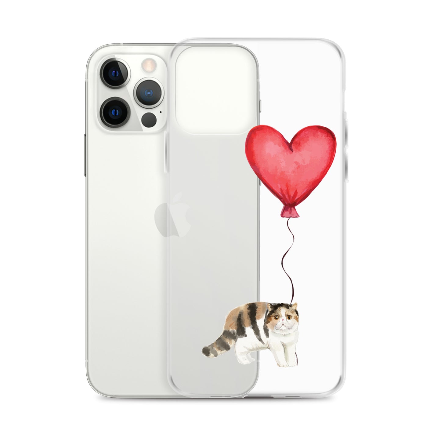 Cat with Balloon Exotic Shorthair Clear Case for iPhone®