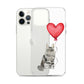 Cat with Balloon Maine Coon Clear Case for iPhone®