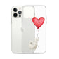 Cat with Balloon Persian Clear Case for iPhone®