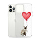 Cat with Balloon Siamese Clear Case for iPhone®