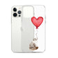 Cat with Balloon Siberian Clear Case for iPhone®