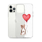 Dog with Balloon Staffie Bulldog Terrier Clear Case for iPhone®