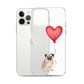 Dog with Balloon Pug Clear Case for iPhone®