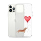 Dog with Balloon Tan Dachshund Clear Case for iPhone®