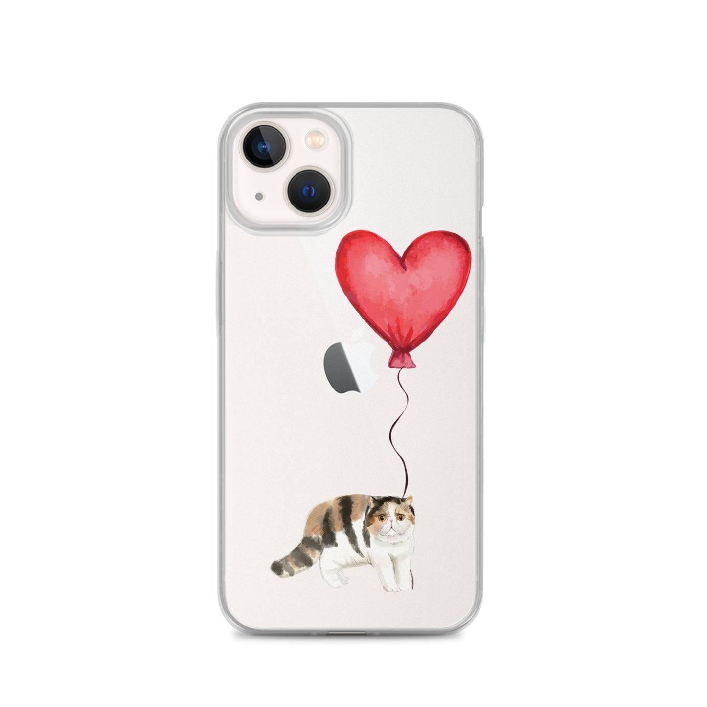 Cat with Balloon Exotic Shorthair Clear Case for iPhone®